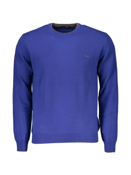 Pulover Harmont & Blaine cu broderie albastru