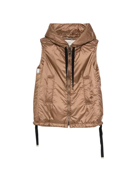 Kapucnis mellény Max Mara barna