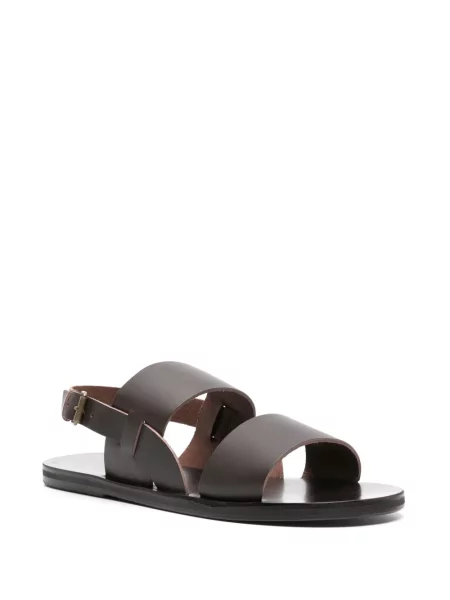 Iš natūralios odos sandalai Ancient Greek Sandals be kulniuko ruda