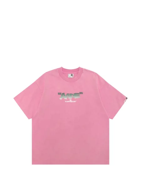 Grafic tricou Aape By A Bathing Ape roz