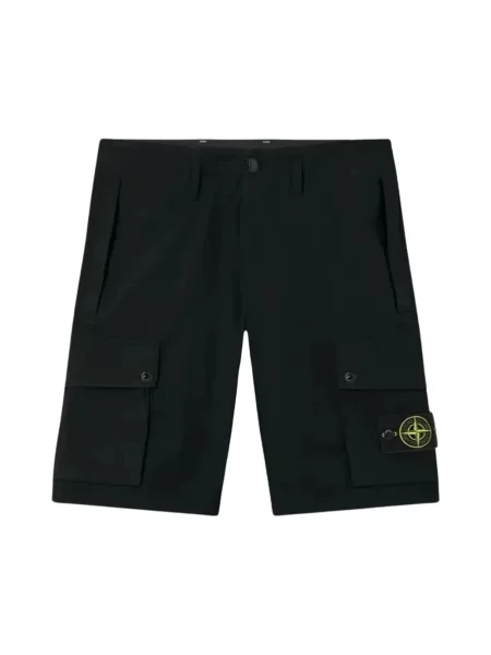 Bermudy Stone Island z kamieniami czarne