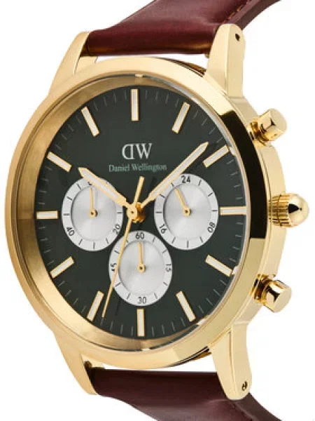 Daniel Wellington Hodinky Iconic Chronograph St Mawes Arctic Panda hnedá