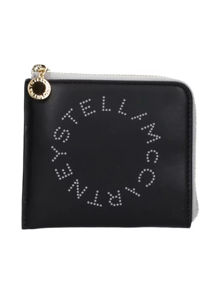 Portfel Stella Mccartney z logo czarny