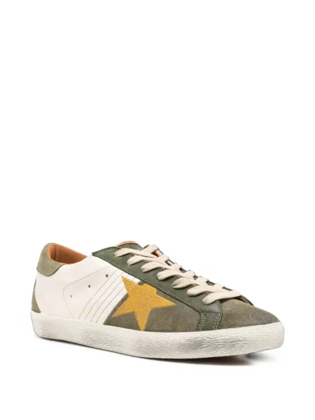 Sneakerși Golden Goose zdrențuiți verde