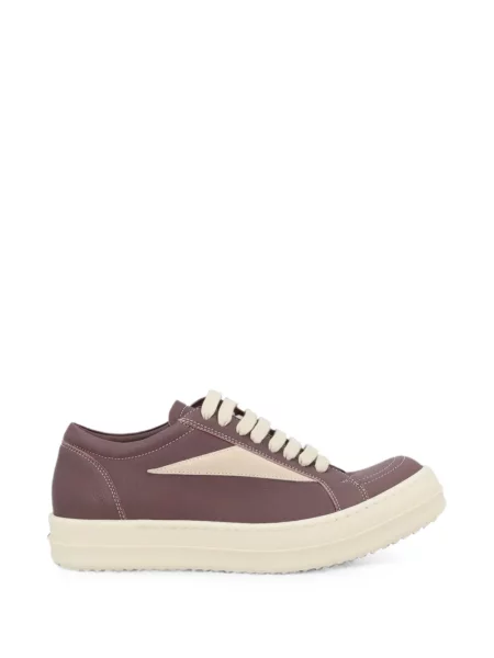 Sneakerși Rick Owens cu șireturi din piele violet