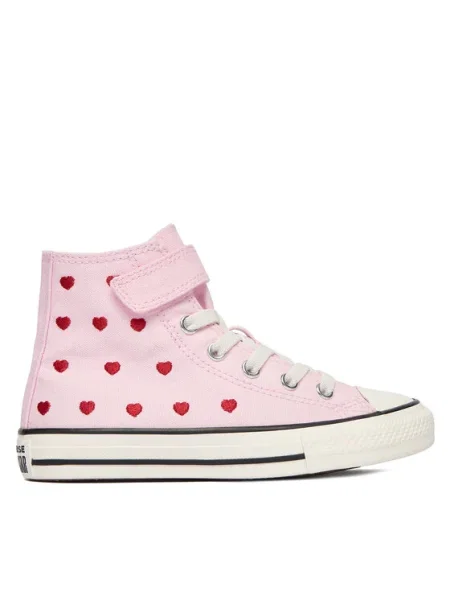 Tornacipő Converse Chuck Taylor All Star Hearts & Roses Easy-On Rózsaszín piros