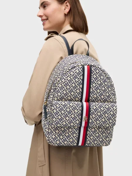 Жаккардовый рюкзак Tommy Hilfiger с принтом