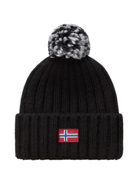 Sapka Napapijri pomponnal fekete