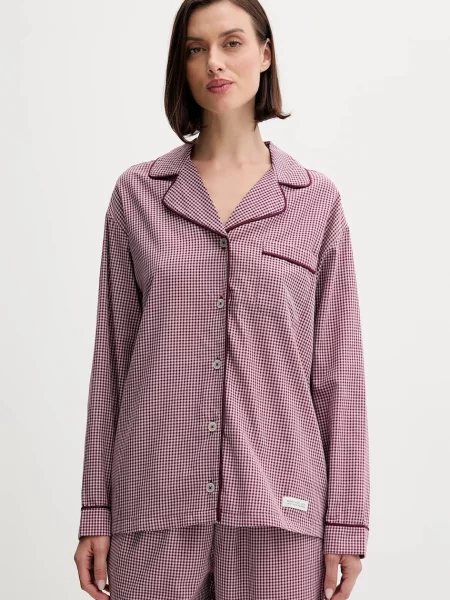 United Colors of Benetton cămașă de pijama bordo