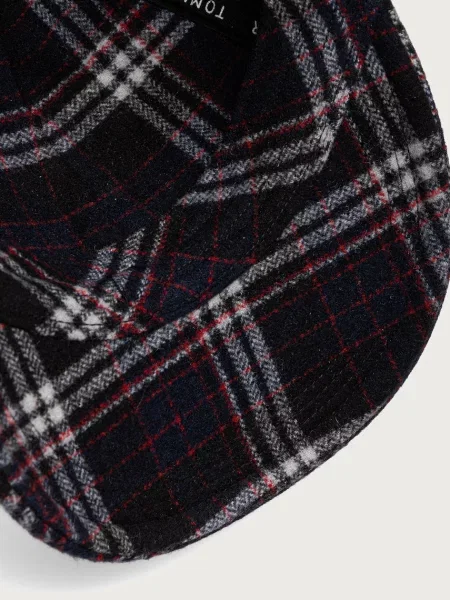 Tommy Hilfiger шапка с козирка мъжка от вълнена материя черно