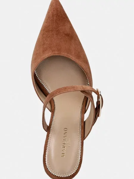 Замшевые шлепанцы Marciano By Guess на шпильке