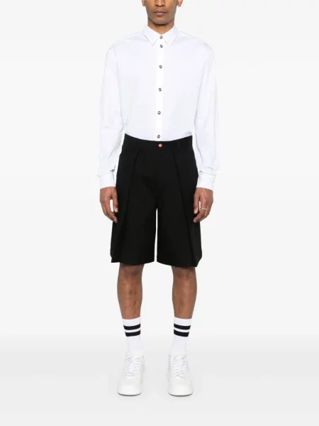 Pantaloni scurți Casablanca plisate negru