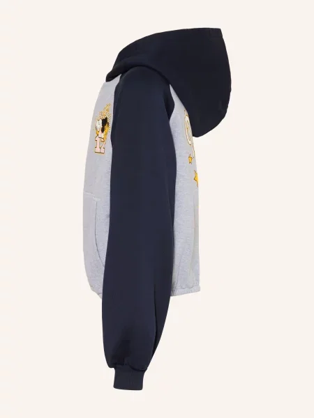 Dolce & Gabbana Mikina tmavě modrá / světle / žlutá šedá