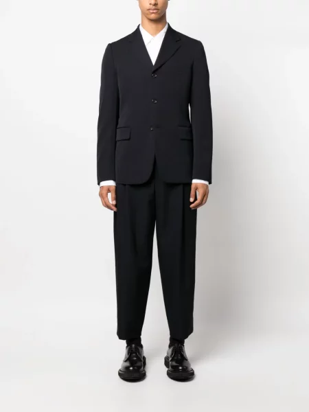 Vienakrūtis švarkas Comme Des Garçons Homme Plus mėlyna