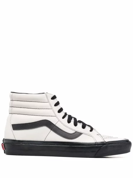 Sneakerși Vans din piele de căprioară alb