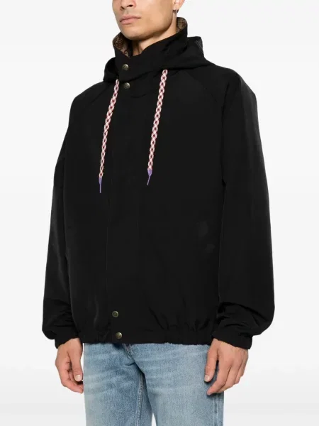 Reversibil geacă Gucci din canvas negru