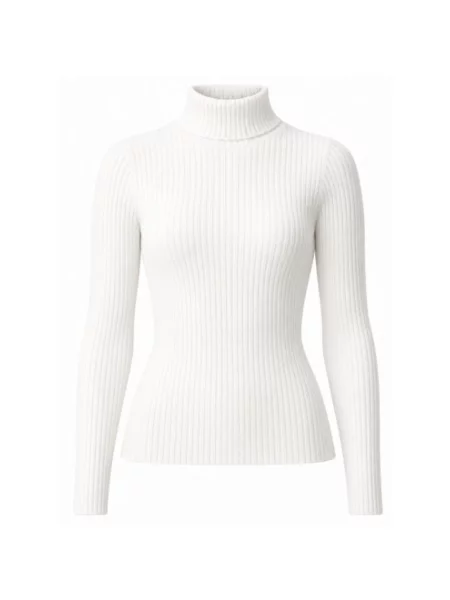Sweter z golfem Twinset biały