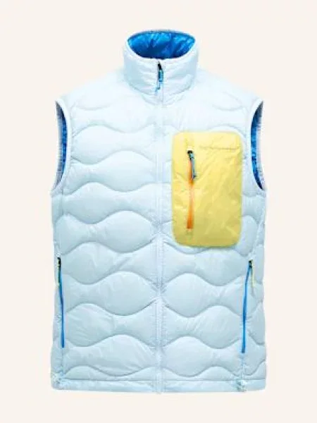 Peak Performance Péřová Vesta Utility Helium tmavě modrá/ světle zelená modrá