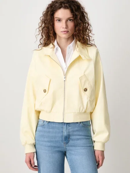 Frame THE HARRINGTON JACKET jachetă scurtă pentru femei cu mătase