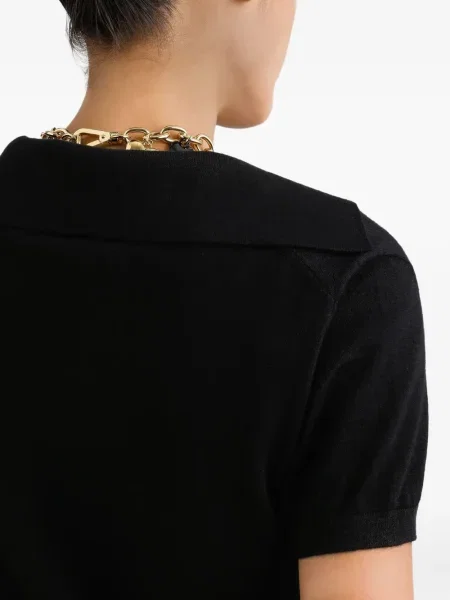 Tricou Dolce & Gabbana din cașmir negru