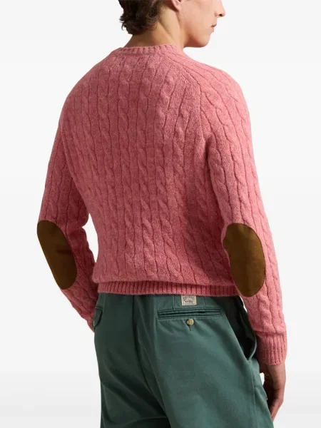 Плисирана шапка с козирки Polo Ralph Lauren на райета кепър синьо