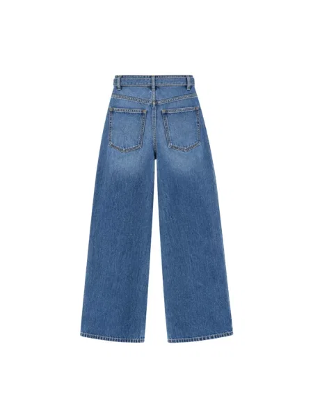 Szerokie jeansy Twinset niebieskie