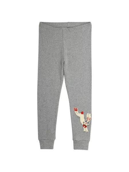Legginsy dziecięce Mini Rodini szare