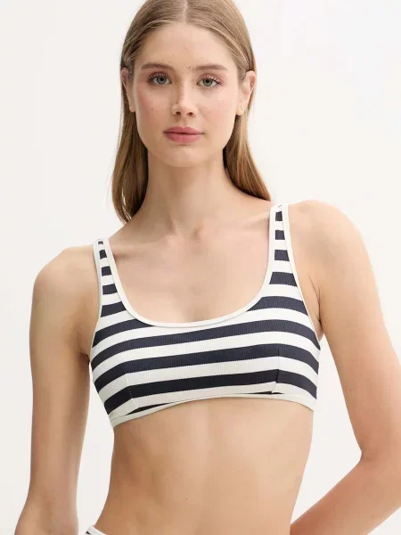 Plavková podprsenka Tommy Hilfiger tmavomodrá měkký košík