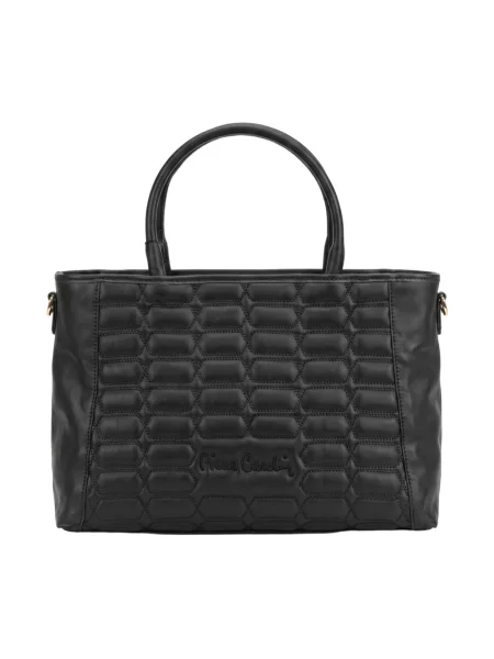 Shopperka Pierre Cardin skórzana czarna