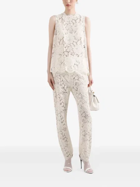 Top Dolce & Gabbana din dantelă alb