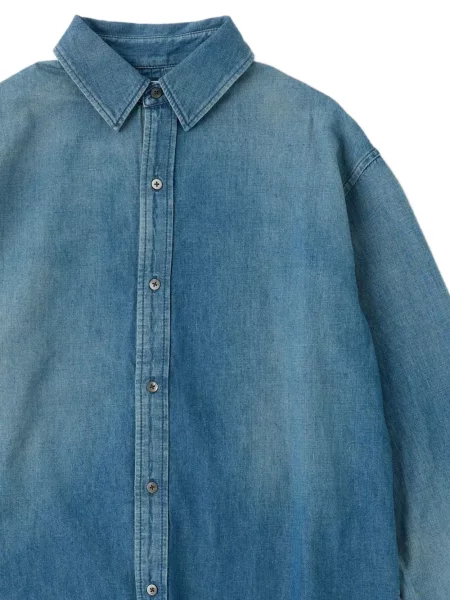 Retro džínová košile Moussy Vintage modrý