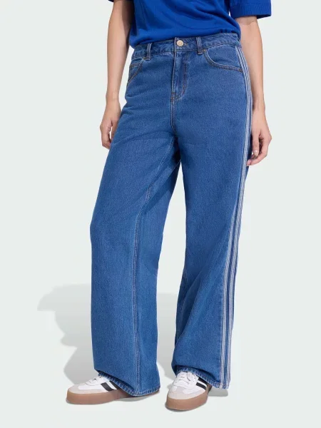 Широкі джинси adidas Adicolor синій