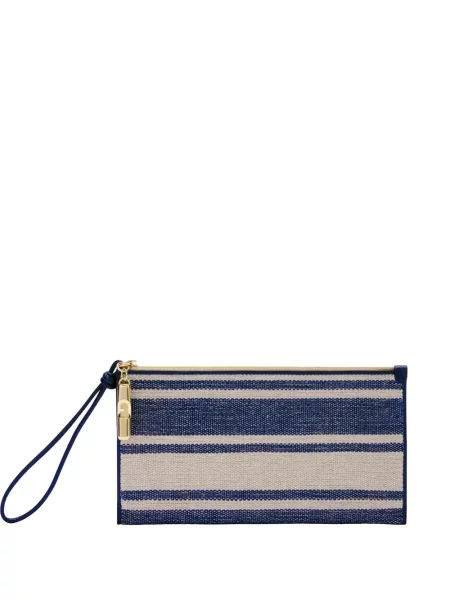 Kopertówka Furla w paski niebieska