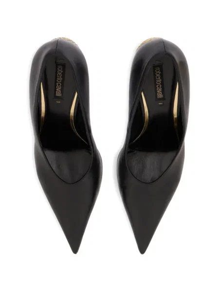 Pantofi cu toc Roberto Cavalli negru