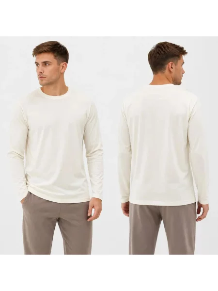 LONGSLEEVE UNISEX 4F BLUZKA MĘSKA Z DŁUGIM RĘKAWEM XL biała