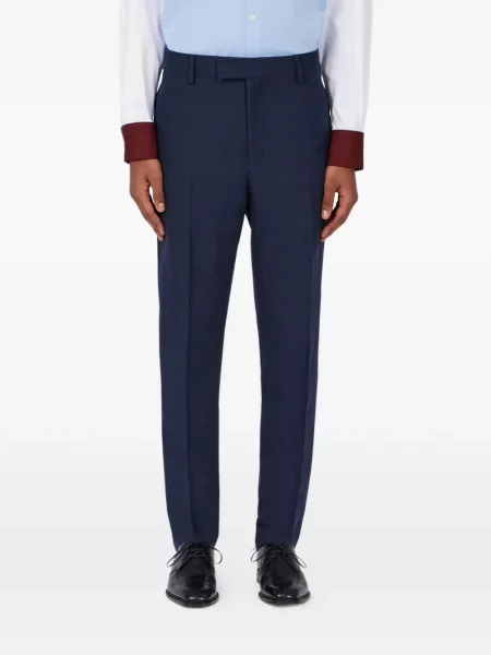 Pantaloni croiți Ferragamo albastru
