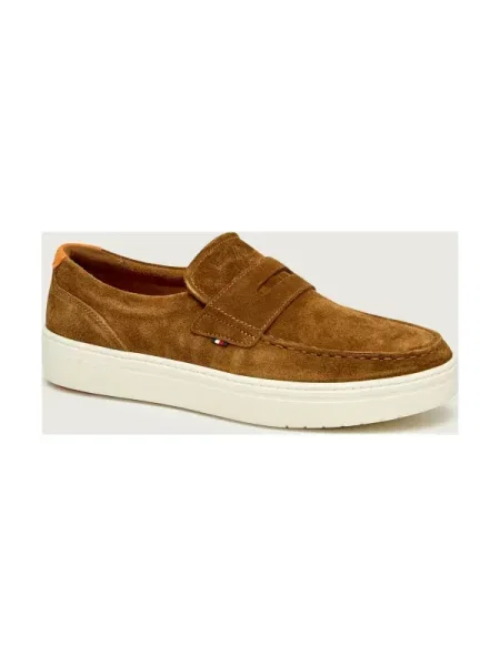 Tommy Hilfiger Pantofi loafer MODERN LIGHT HYBRID | piele întoarsă maro