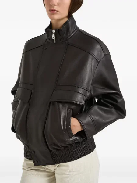 Geanta de piele The Jack Leathers maro