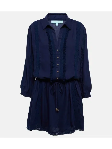 Rochie Melissa Odabash din dantelă albastru