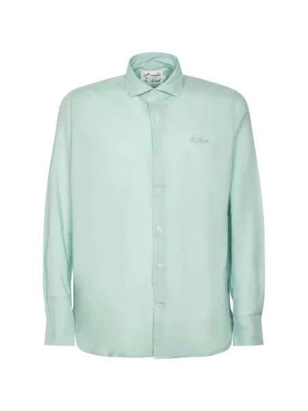 Lung cămașă Mc2 Saint Barth cu broderie verde