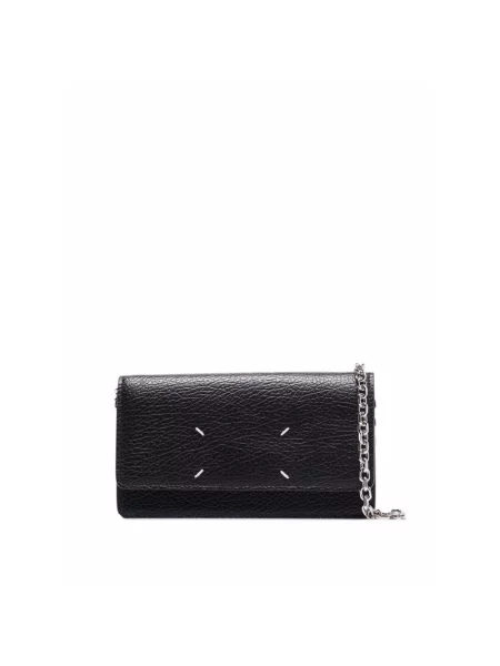 Długa torebka Maison Margiela elegancka czarna