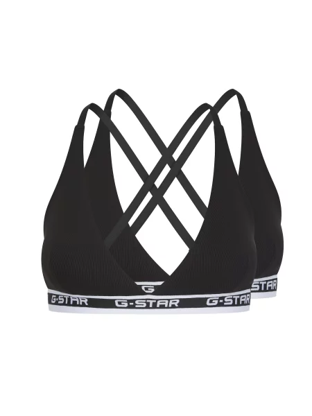 G-STAR Sutien negru alb