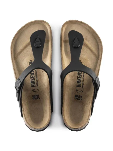 BIRKENSTOCK Ujjelválasztó-pántos szandál Gizeh' fekete