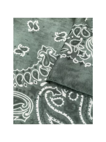 Szal Golden Goose z wzorem paisley zielona