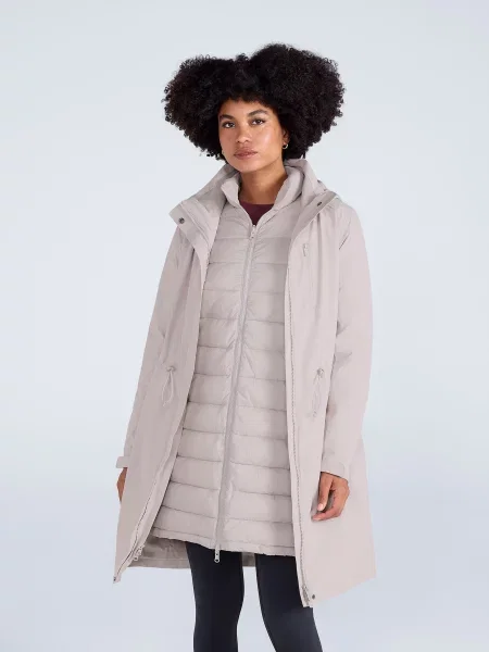 Evie wodoodporna kurtka ocieplana 3 w 1 Cream