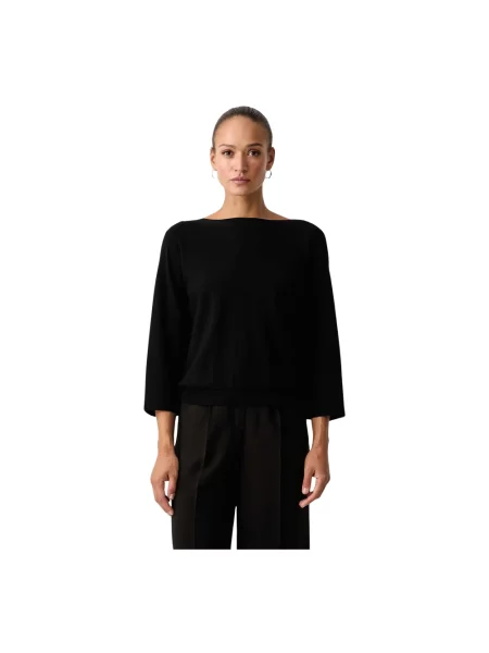Dzianinowy sweter Twinset czarny