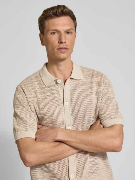 Koszula casualowa z listwą guzikową model ‘AARTO’ Jack & Jones Premium biała