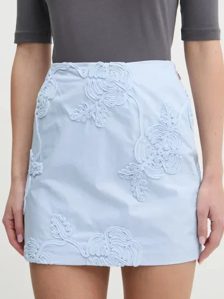 Fustă tip creion Rotate albastru