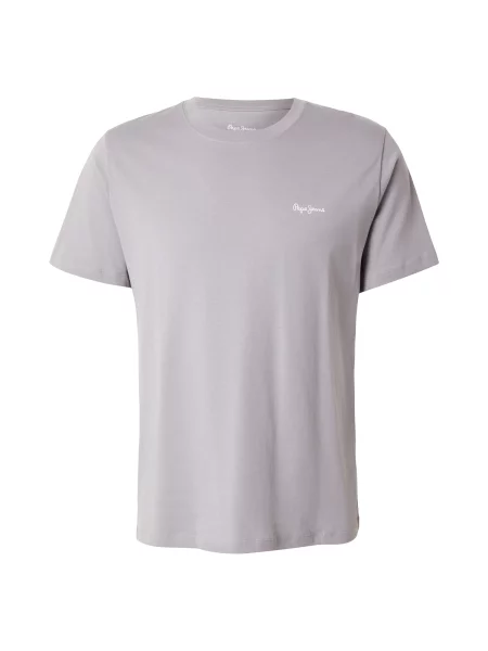 Pepe Jeans Tricou albastru deschis / gri / portocaliu alb