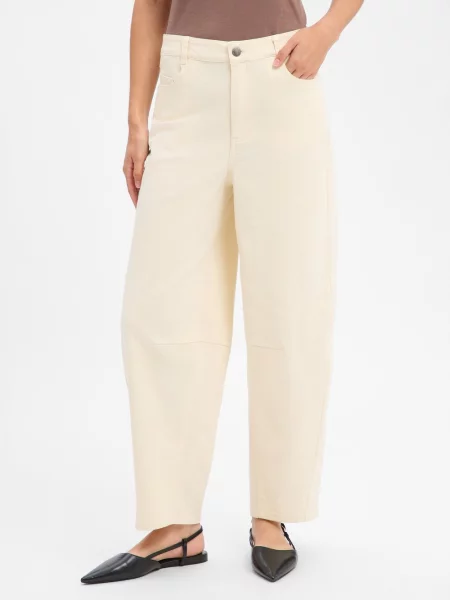 Soyaconcept® Jeansy Barrel Bess Kobiety jednolity 34 beżowy